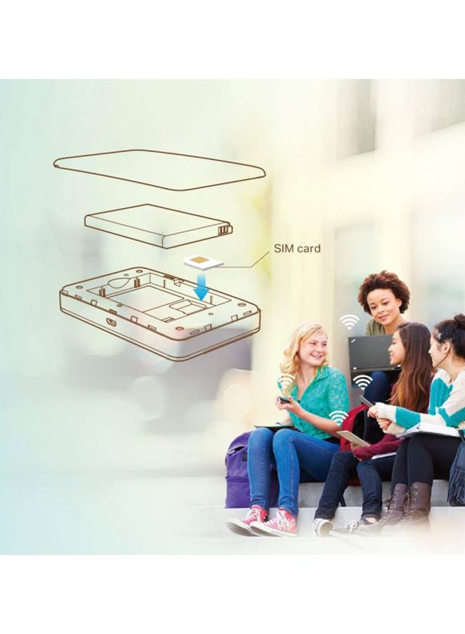تي بي لينك - راوتر متقدم ومتنقل مزوّد بخاصية الواي فاي بتقنية 4G LTE وسرعة تبلغ 150 ميجابت في الثانية أسود/ رمادي - Image 1