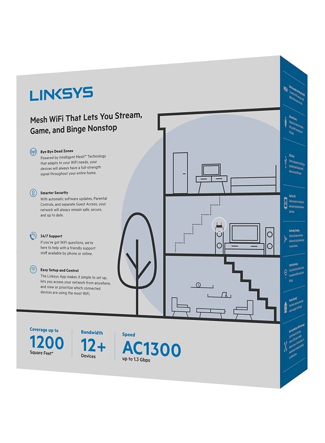 LINKSYS MR6350 Mesh Router Dual-Band With WiFi 5 System AC1300 black - Image 4