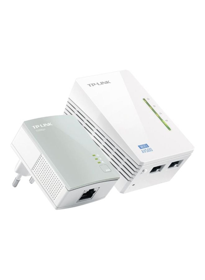 300Mbps AV500 Wi-Fi Powerline Extender Starter Kit TL-WPA4220KIT 300 Mbps White/Grey - v1617377339/N21188697A_1