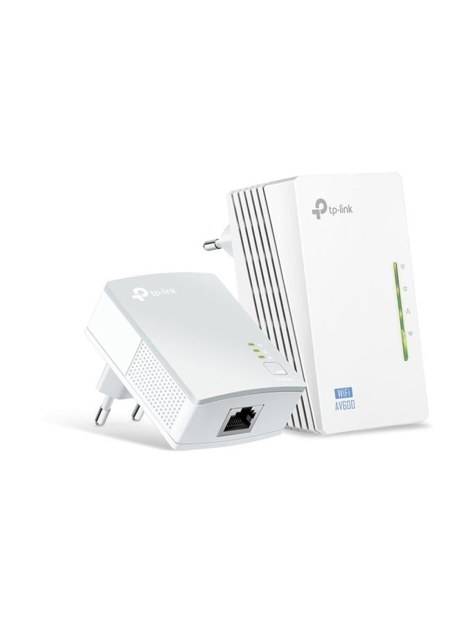 300Mbps AV500 Wi-Fi Powerline Extender Starter Kit TL-WPA4220KIT 300 Mbps White/Grey - v1617377339/N21188697A_2