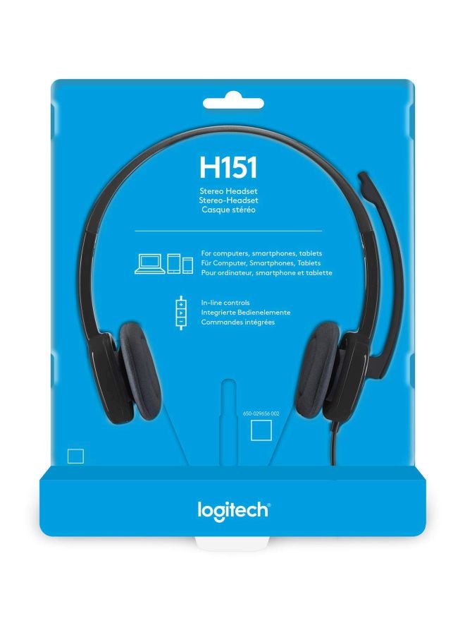 Logitech - H151 Wired Stereo Headset - Image 1