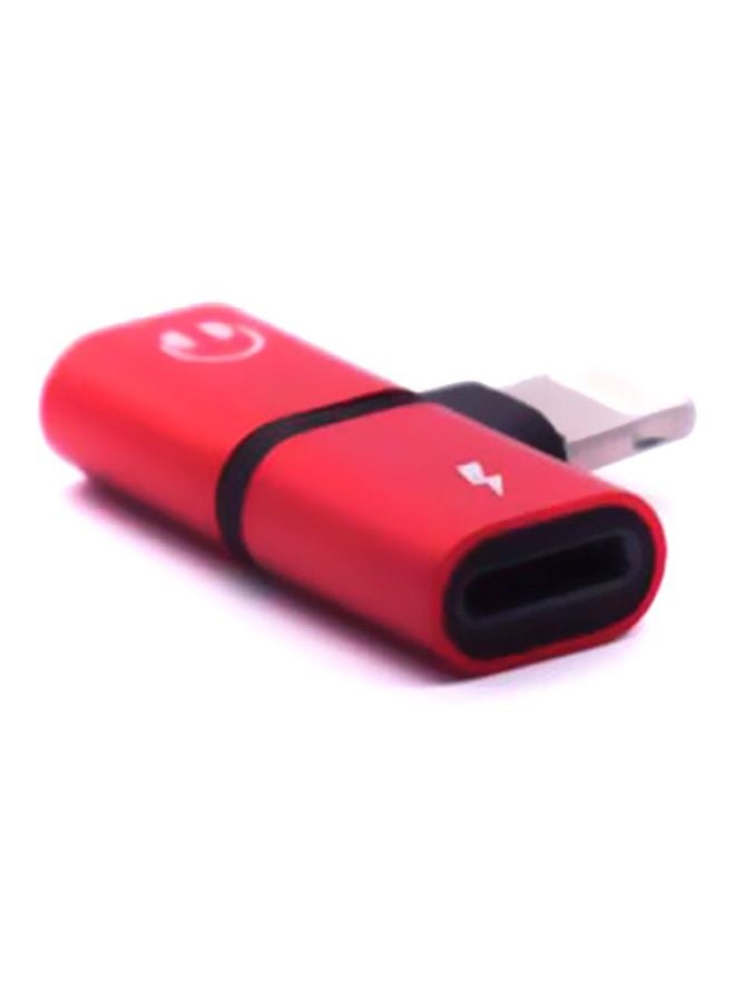 ZOOM Double USB Port Splitter Adapter Red/Black - Image 2