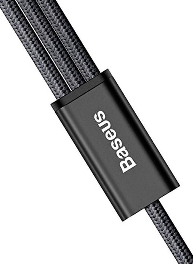 Baseus 3-In-1 Rapid Series Charging Cable Black/Silver - Image 3