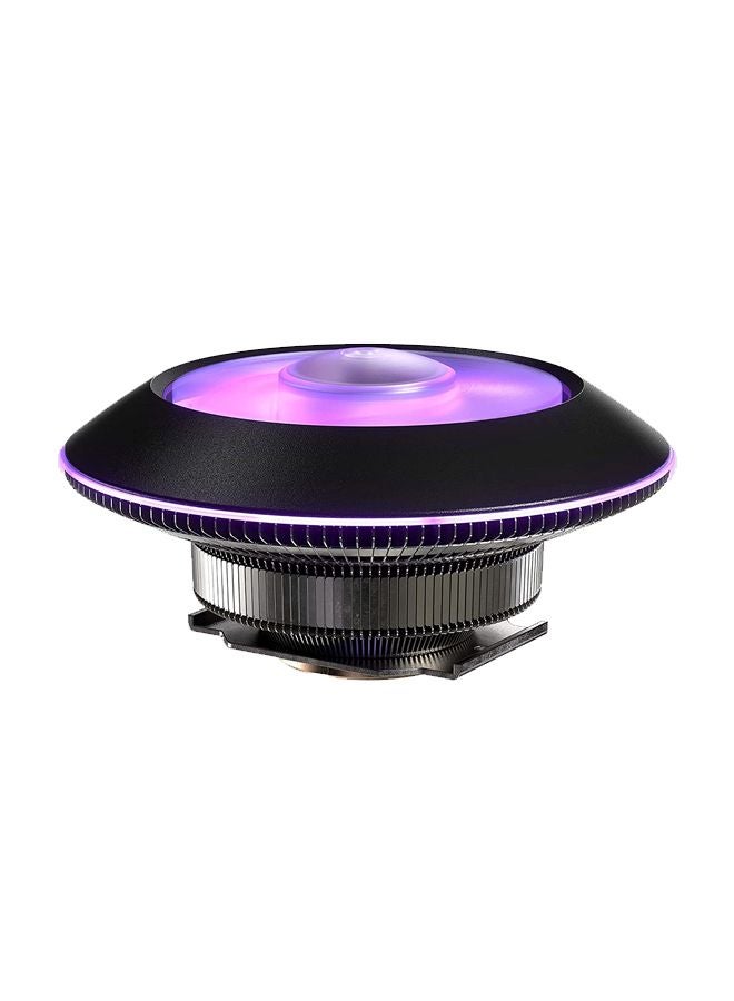 COOLER MASTER G100M RGB Low Profile CPU Air Cooler Copper Heat Column Technology Ring and Fan Black/Purple/Silver  - Image 1
