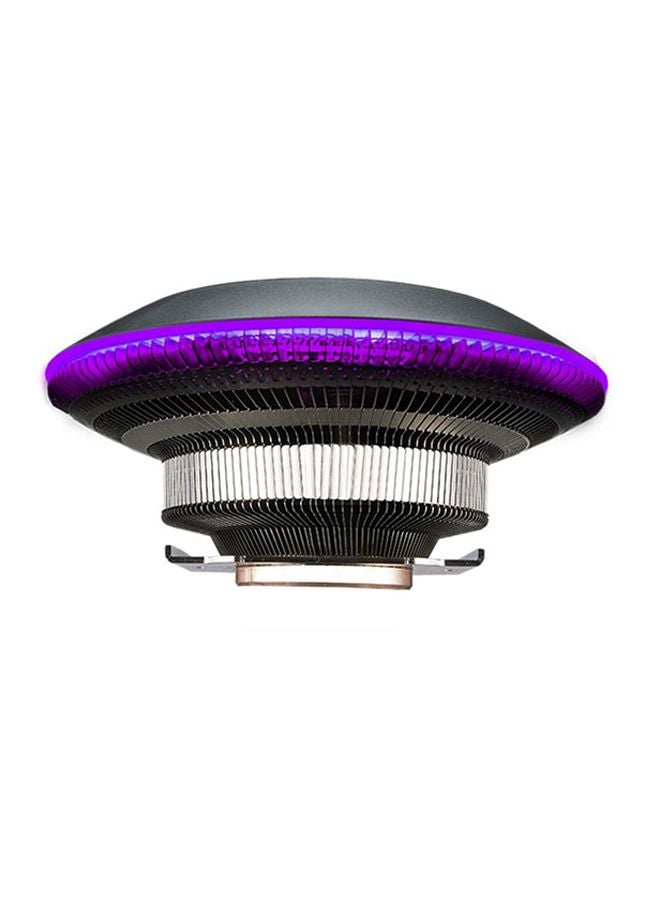 COOLER MASTER G100M RGB Low Profile CPU Air Cooler Copper Heat Column Technology Ring and Fan Black/Purple/Silver  - Image 2