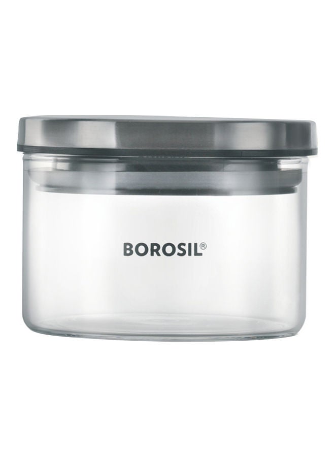 BOROSIL Glass Storage Jar With Lid Clear/silver 300ml  - Image 4