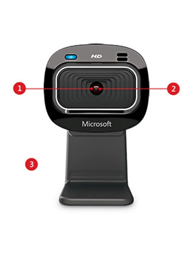 Microsoft - LifeCam HD-3000 Black - Image 1