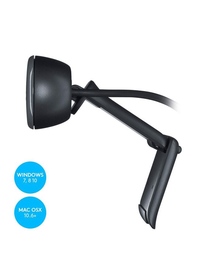 Logitech - C270 HD Laptop And Desktop Webcam Black - Image 1