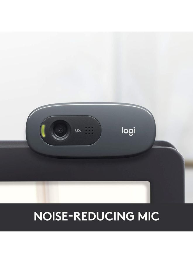 Logitech - C270 HD Laptop And Desktop Webcam Black - Image 1