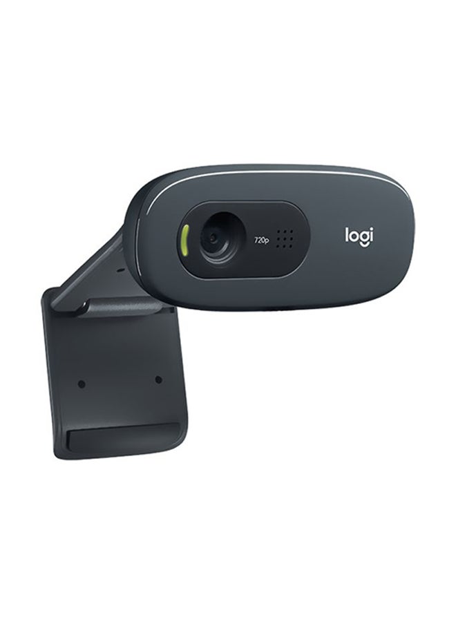 Logitech - C270 HD Laptop And Desktop Webcam Black - Image 1