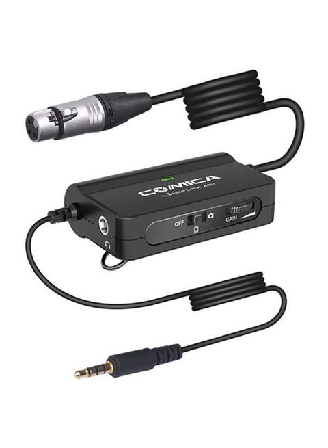 Linkflex Ad1 Microphone Preamp Adapter For DSLR Camera Black
