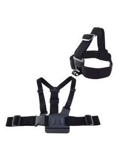 Ozone Elastic Chest Harness Belt Strap And Head Mount Black  - Image 2