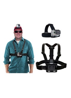Ozone Elastic Chest Harness Belt Strap And Head Mount Black  - Image 5