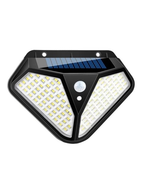 Multi Functional Solar Induction LED Wick Wall Lamp Black 13.5 x 9.7cm