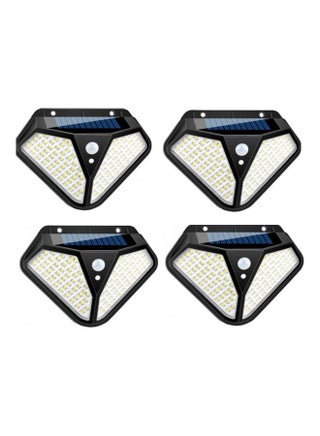 4-Piece Multi Functional Induction LED Wick Wall Lamp Black 13.5 x 9.7cm - v1617384770/N46020896A_1