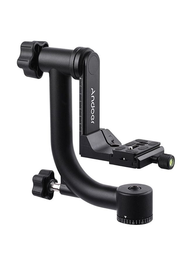 ANDOER Heavy Duty Metal Panoramic Gimbal Tripod With Arca-Swiss Standard Quick Release Plate For Canon/Nikon/Sony DSLR Camera Camcorder Black/White  - Image 1
