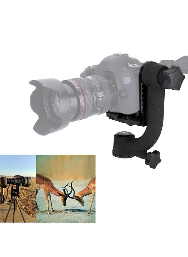 ANDOER Heavy Duty Metal Panoramic Gimbal Tripod With Arca-Swiss Standard Quick Release Plate For Canon/Nikon/Sony DSLR Camera Camcorder Black/White  - Image 4