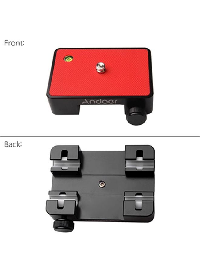 ANDOER Slider Track Rail Stabilizer For DSLR Camera Red/Black  - Image 4