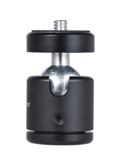 ANDOER Mini Tripod Metal Ball Head Adapter Ballhead Mount With 1/4 Inch Screw And 1/4 Inch Screw Hole Black/Silver  - Image 3