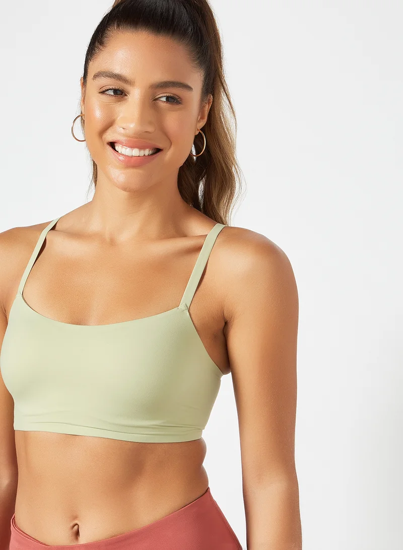 Nike Strips Push Up Sports Bra Celadon/(Olive Aura)