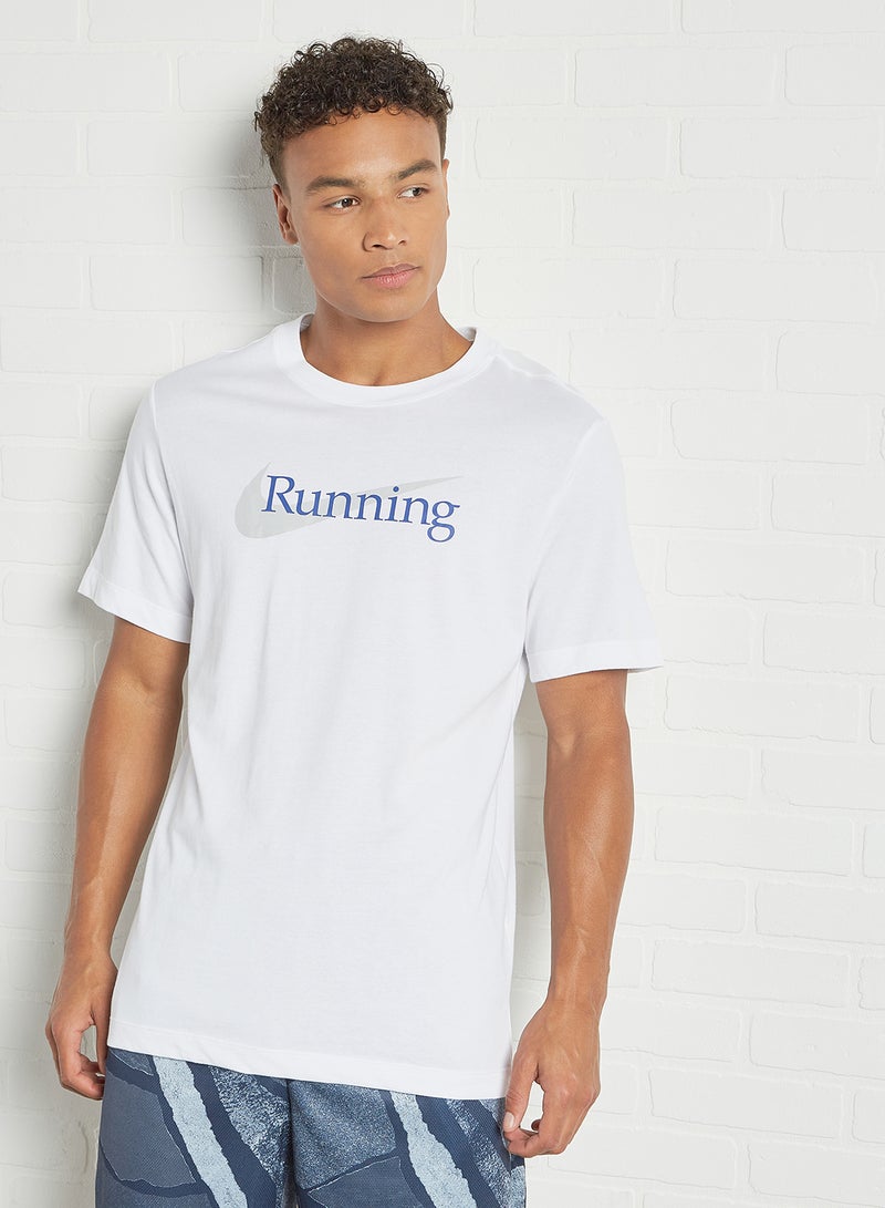 Nike - Running Short Sleeve T-Shirt White - Image 1