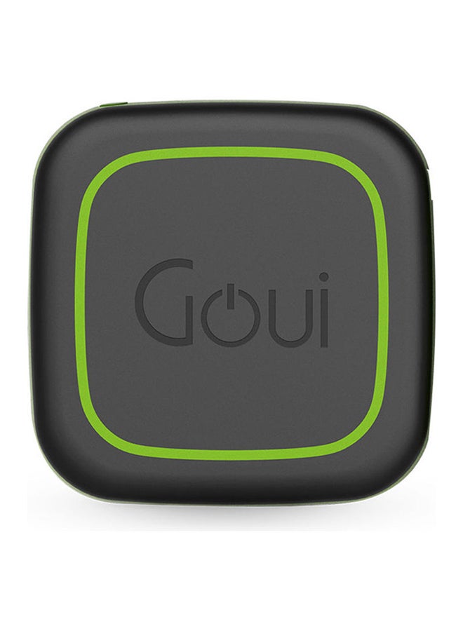 Goui - Cube Wireless Power Bank – Fast Charging with Qualcomm QC3.0 & PD Technology, 18W Type-C Output, 10W Wireless Charging, Includes 30cm Cable - Black/Green - Image 1