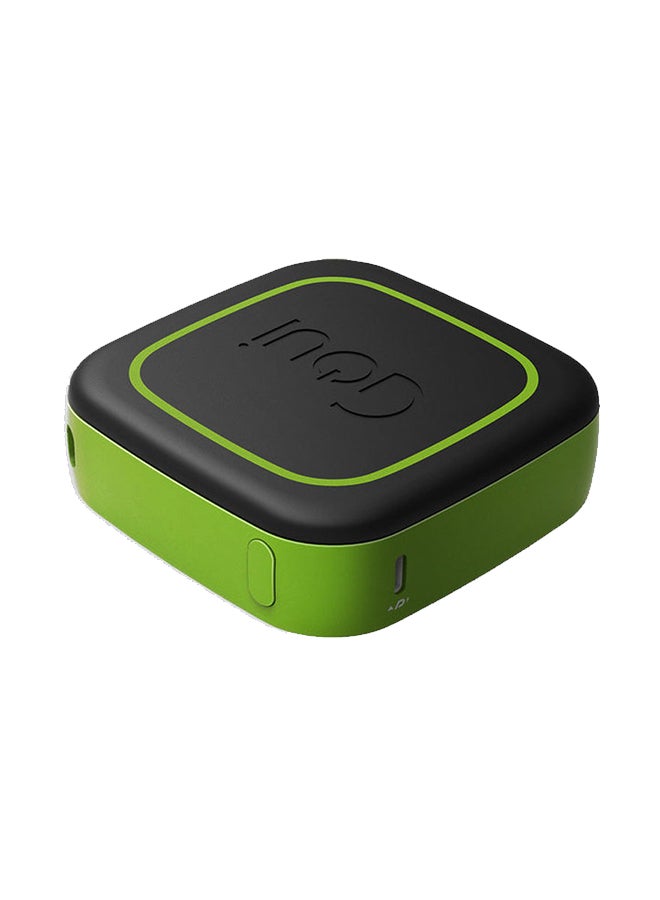 Goui - Cube Wireless Power Bank – Fast Charging with Qualcomm QC3.0 & PD Technology, 18W Type-C Output, 10W Wireless Charging, Includes 30cm Cable - Black/Green - Image 1