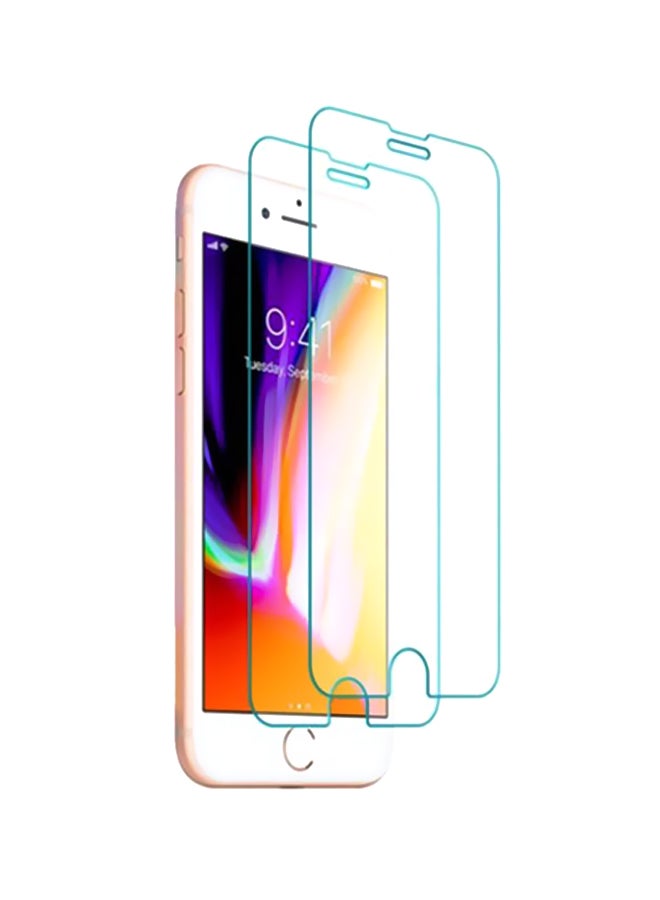 مارجون عبوة من لاصقتي حماية للشاشة لهاتف أبل آيفون 8 شفاف - Image 1