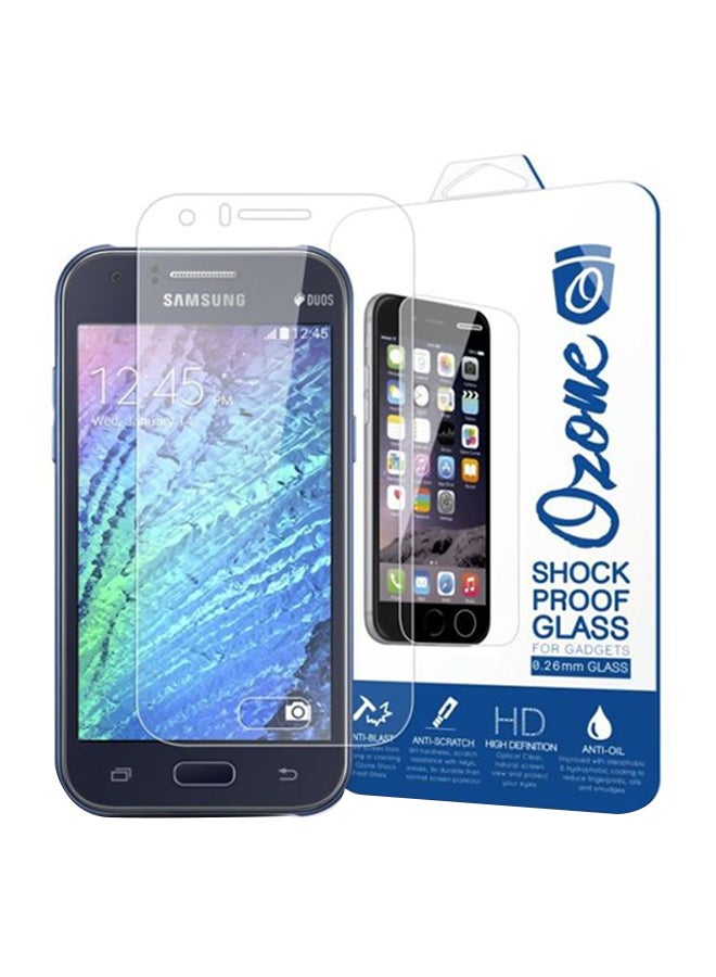 Ozone Shockproof Tempered Glass Screen Protector For Samsung Galaxy J1 Clear