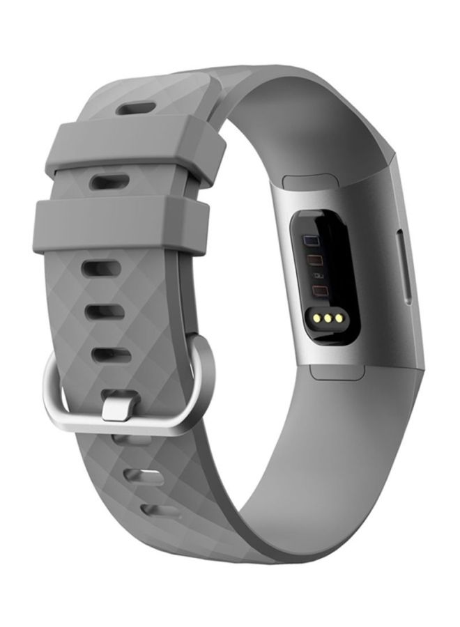 Replacement Strap Band For Fitbit Charge 3 Grey