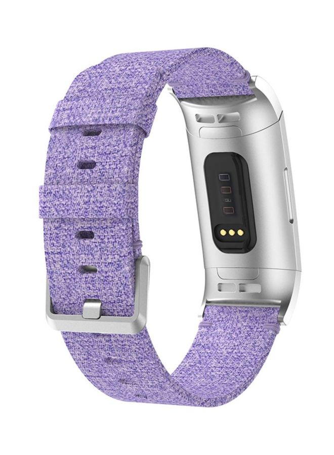 Voberry Replacement Strap Band For Fitbit Charge 3 Purple - Image 4