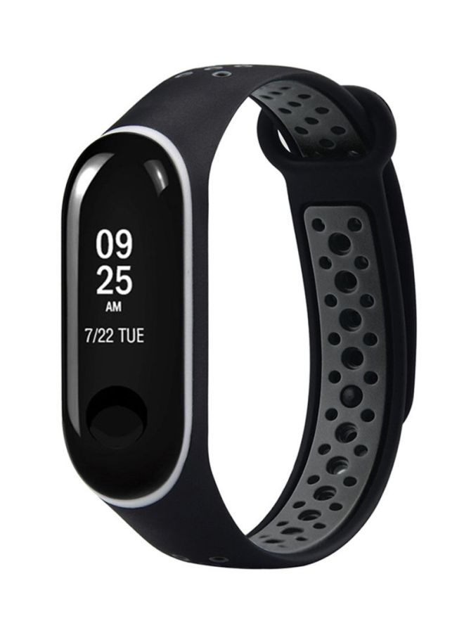 Voberry Replacement Band For Xiaomi Mi Band 3 Black/Grey - Image 3