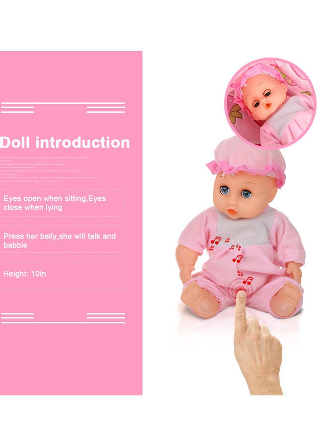 لعبة عربة أطفالٍ صغيرة لدمية بمقاس 12 بوصة - Image 5