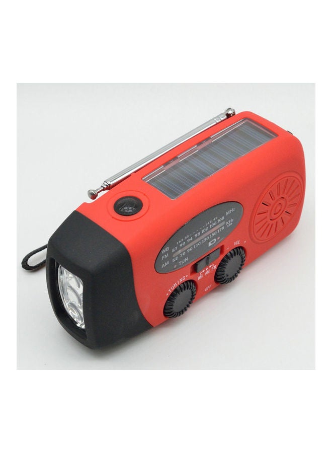Portable Radio With AM/FM Flashlight Reading Lamp LU-HV11-5 Red/Black/Silver  - Image 3