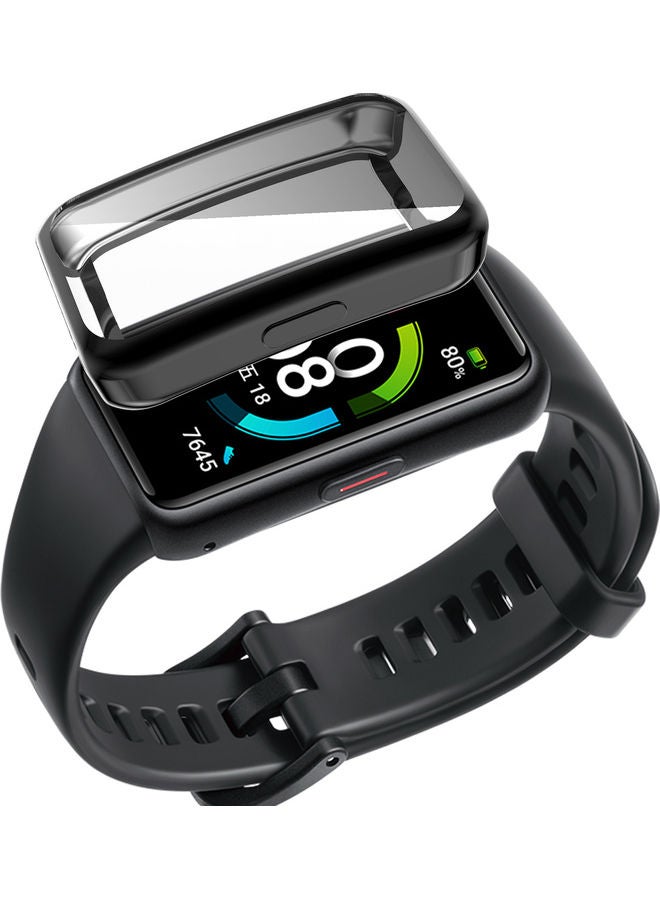 Smartwatch Protective Case Replacement For Honor Band 6 Black  - Image 1