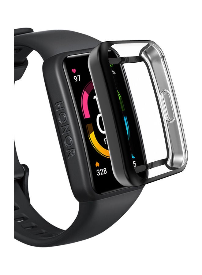 Smartwatch Protective Case Replacement For Honor Band 6 Black  - Image 4