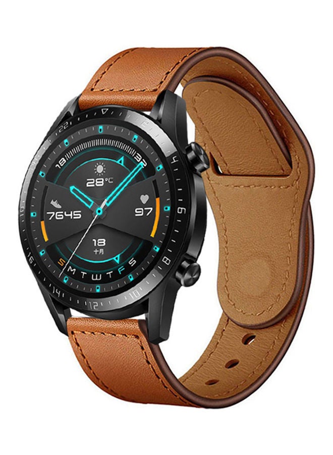 Generic - Replacement Band For Huawei Watch GT 2/Honor MagicWatch 2 Brown - Image 1