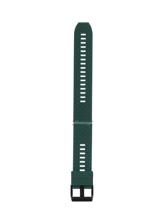 Generic - Replacement Silicone Smartwatch Band - 22mm Dark Green - Image 1