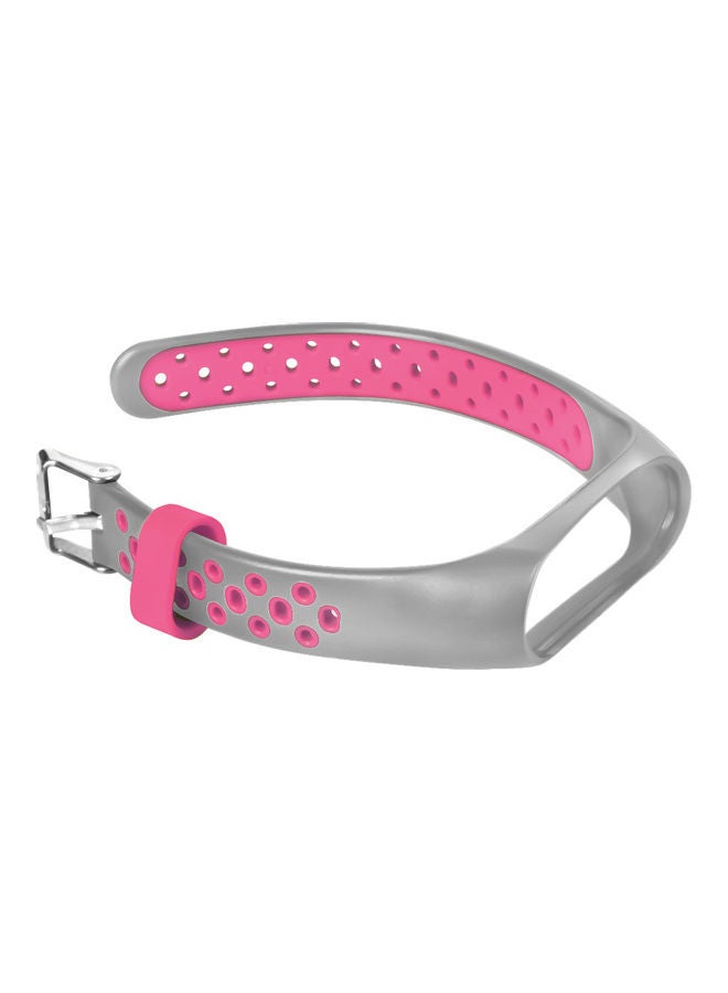 Nylon Watch Release Buckle Replacement Sport Bracelet Strap For XIAOMI MI Band 3 Grey/Pink - Image 3