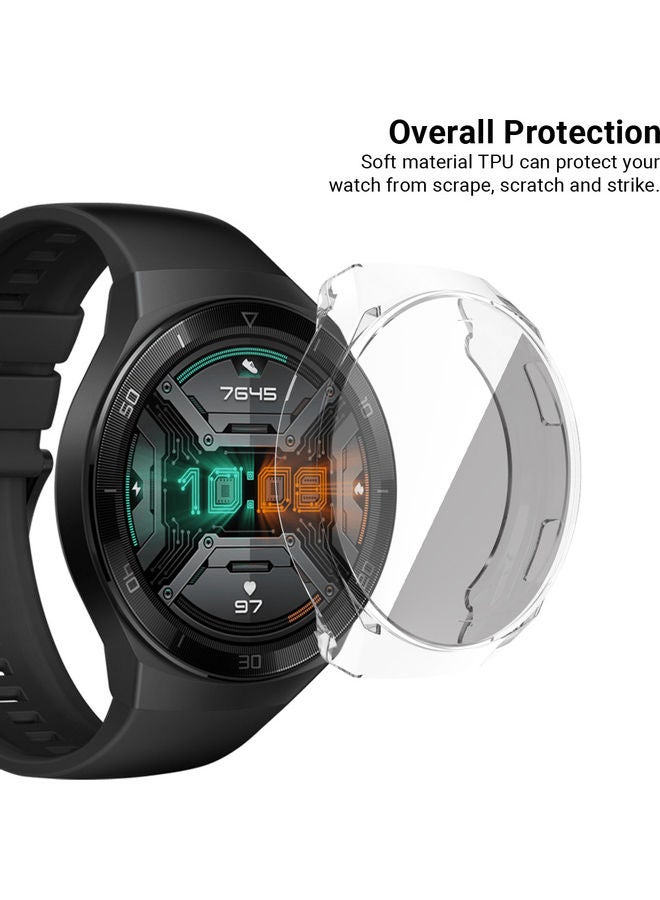 TPU Smart Watch Case Protector Compatible For Huawei GT 2e Silver - Image 4