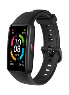Generic Silicone Smart Watch Band Replacement Bracelet Strap For Honor Band 6 Black  - Image 1