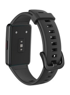 Generic Silicone Smart Watch Band Replacement Bracelet Strap For Honor Band 6 Black  - Image 2
