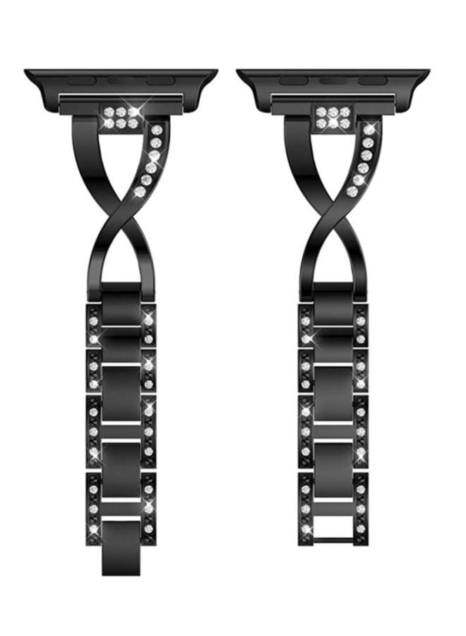 LNKOO Replacement Band For Apple Watch Series 1/2/3/4 40mm Black  - Image 1