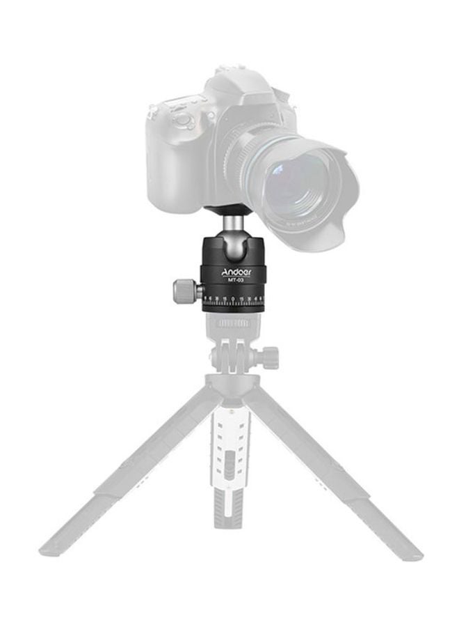 ANDOER Mini Ball Tripod Monopod Head Black/Silver - Image 4