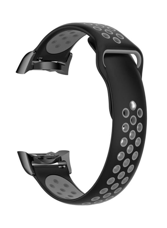 Voberry Replacement Band With Adapter For Samsung Gear S2 SM-R720/SM-R730 Black/Grey - Image 1
