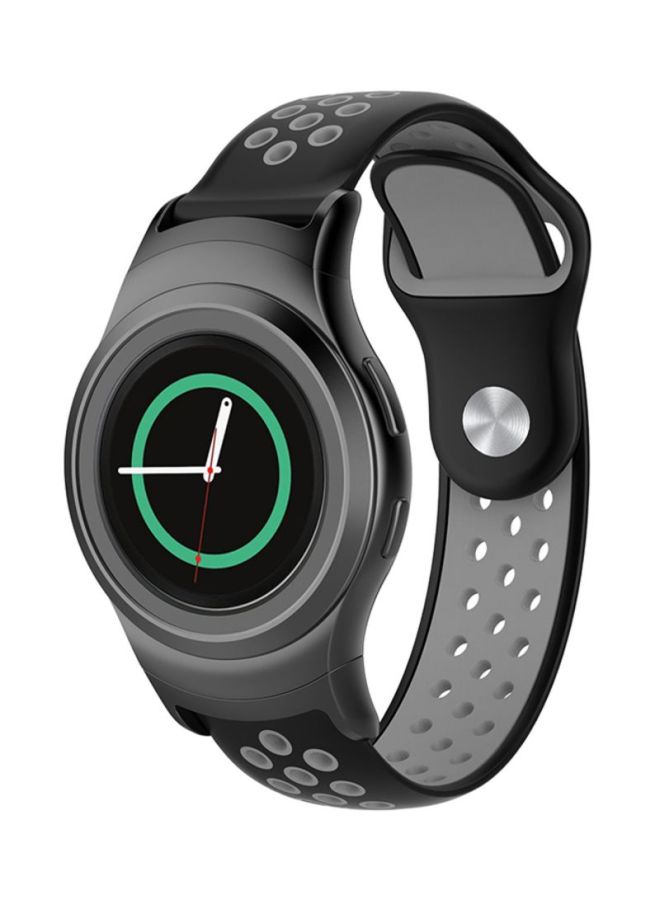 Voberry Replacement Band With Adapter For Samsung Gear S2 SM-R720/SM-R730 Black/Grey - Image 3