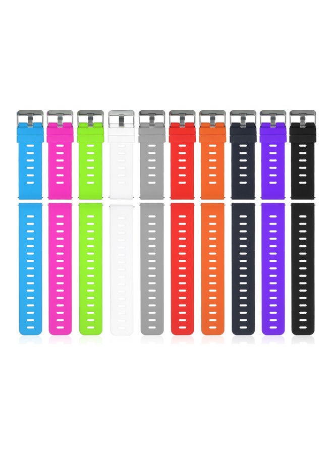 Generic - 10-Piece Replacement Band Set For 20mm Smart and Traditional Watch Multicolour - Image 1