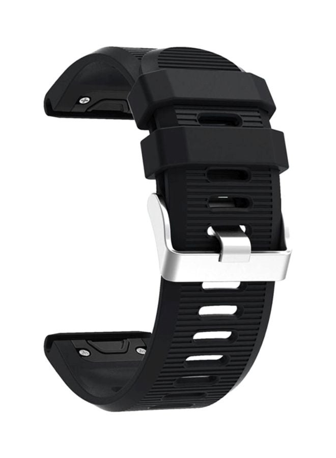 Voberry Replacement Watch Band For Garmin Fenix 5X Plus Black - Image 2
