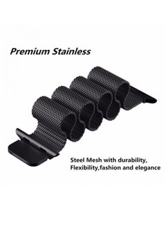 MARGOUN Stainless Steel Milanese Loop Band Black  - Image 2