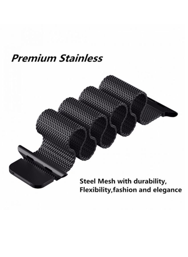 MARGOUN - Stainless Steel Milanese Loop Band Black - Image 1